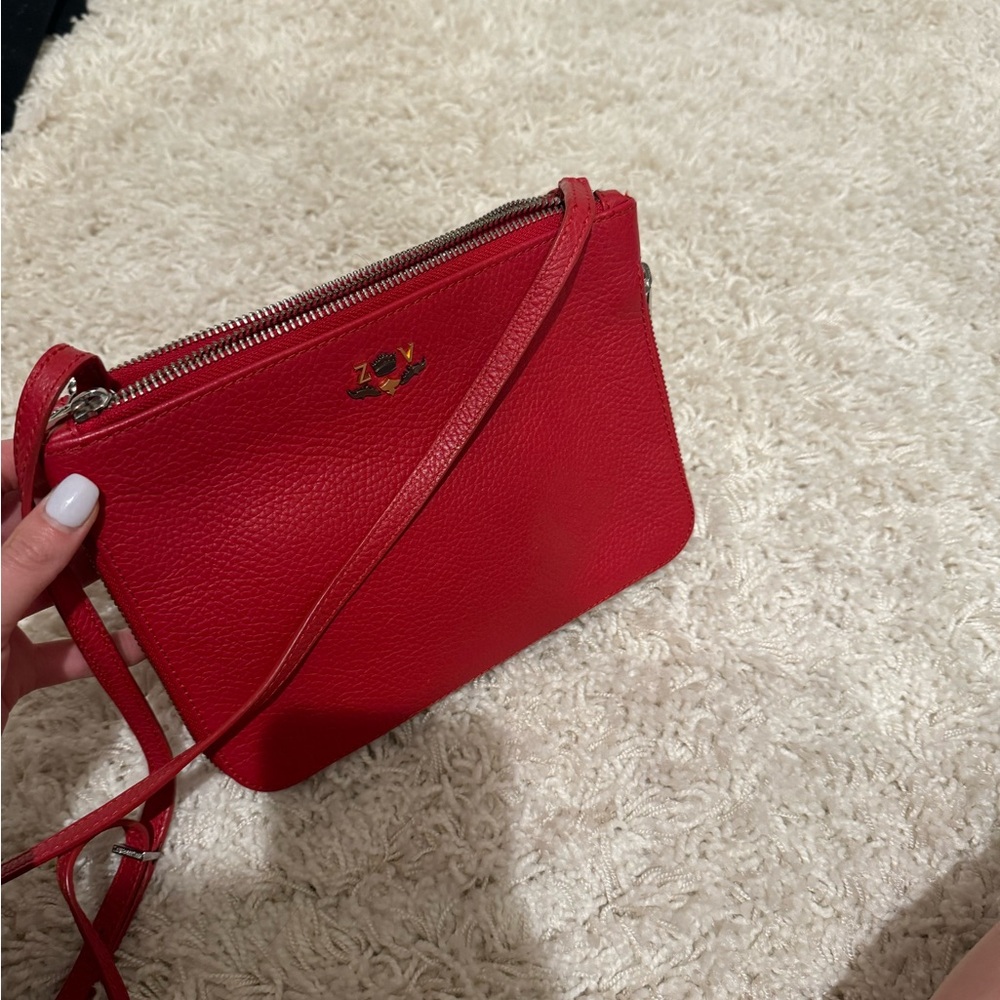 Zadig and Voltaire red bag in great condition with double pocket space